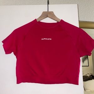 Alphalete Red Crop Top
